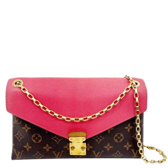 Louis Vuitton  Pallas Chain Monogram Canvas Crossbody Bag Cherry - Picture 1 of 13